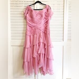 Ali Rahimi for Mon Atelier Pink Custom Made Evening Dress